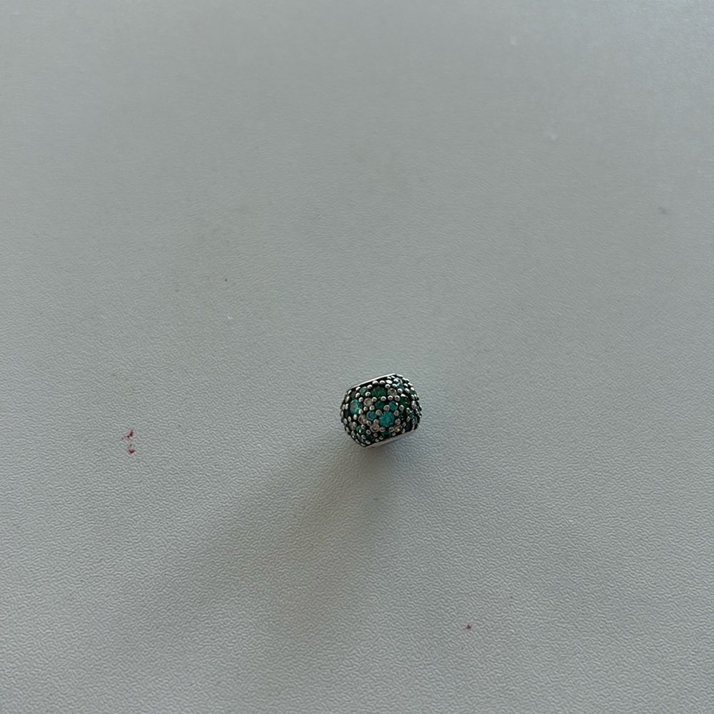 Blue and green sparkly Pandora charm